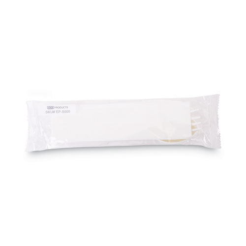 Polystyrenem Wrapped Cutlery Kit, White, 250/carton