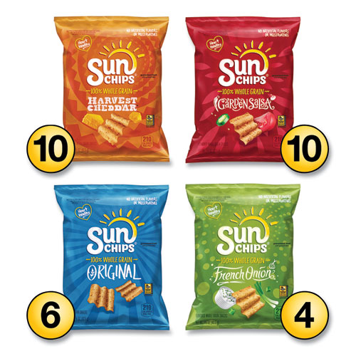 Sun Chips Variety Mix, Assorted Flavors, 1.5 Oz Bags, 30 Bags/box, Ships In 1-3 Business Days