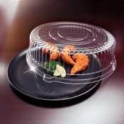 Party Tray 18" Round Tray & Dome Lid Pet 25/Case